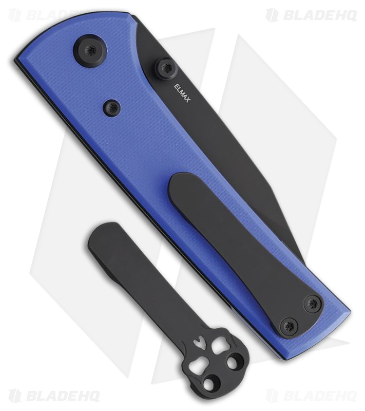 Chaves Knives Blue Label Scapegoat Street Knife Blue G-10 (3.5" Black)