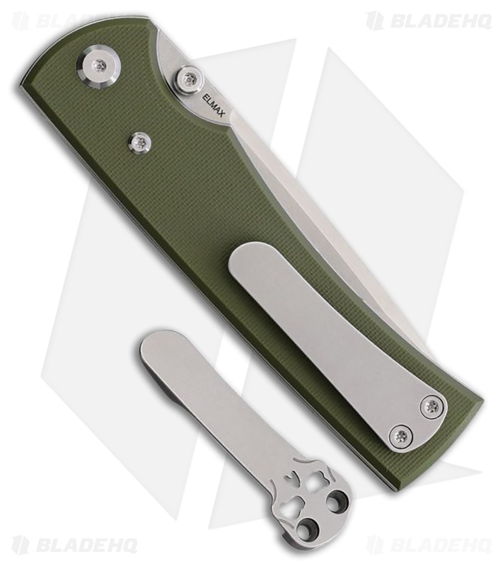 Chaves Knives Liberation 229 Tanto Knife OD Green G-10 (3.5" Satin)