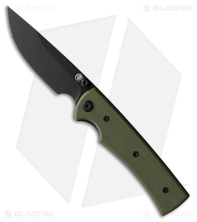 Chaves Knives Liberation 229 Drop Point Knife OD Green G-10 (3.5" PVD)