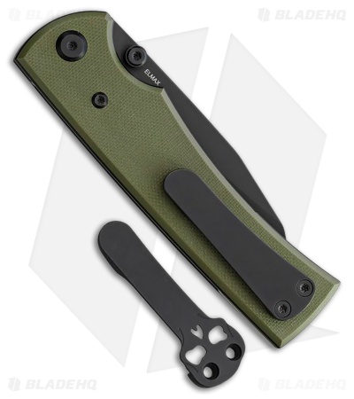 Chaves Knives Blue Label Sangre 229 Liner Lock Knife Green G-10 (3.5" Black)