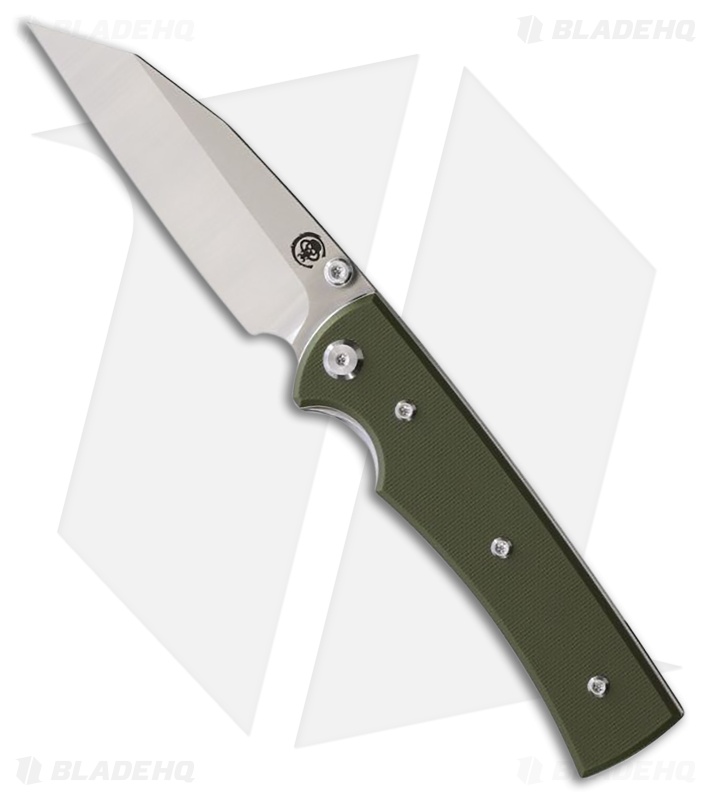Chaves Knives Blue Label Sangre 229 Liner Lock Knife Green G-10 (3.5" Satin)