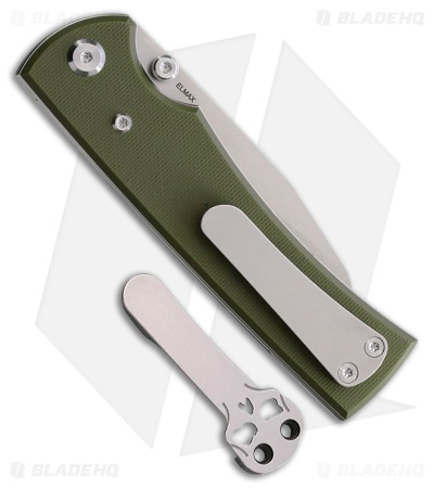 Chaves Knives Blue Label Sangre 229 Liner Lock Knife Green G-10 (3.5" Satin)