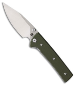 Chaves Knives Scapegoat 229 Spearpoint Green G10 (4.00"Stonewash)
