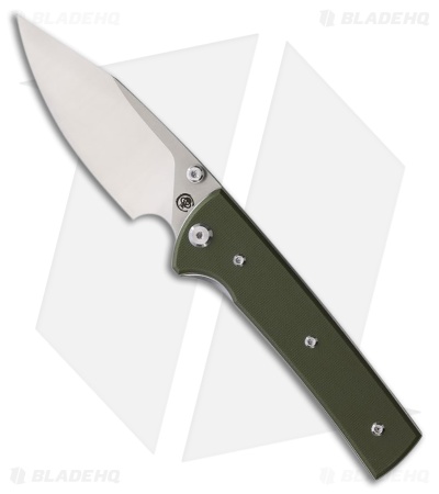 Chaves Knives Scapegoat 229 Spearpoint Green G10 (4.00"Stonewash)
