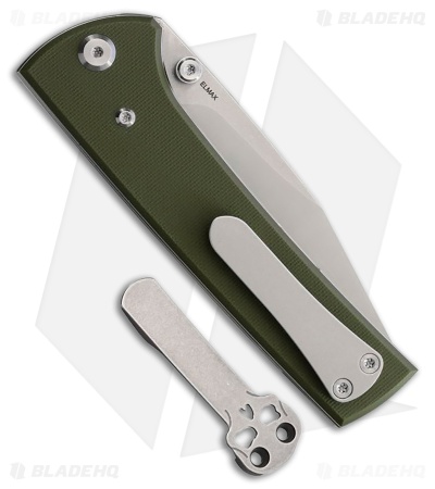 Chaves Knives Scapegoat 229 Spearpoint Green G10 (4.00"Stonewash)