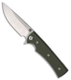Chaves Knives Liberation Street Drop Point Knife Green G-10 (3.1" Satin)
