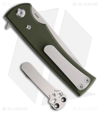 Chaves Knives Liberation Street Drop Point Knife Green G-10 (3.1" Satin)