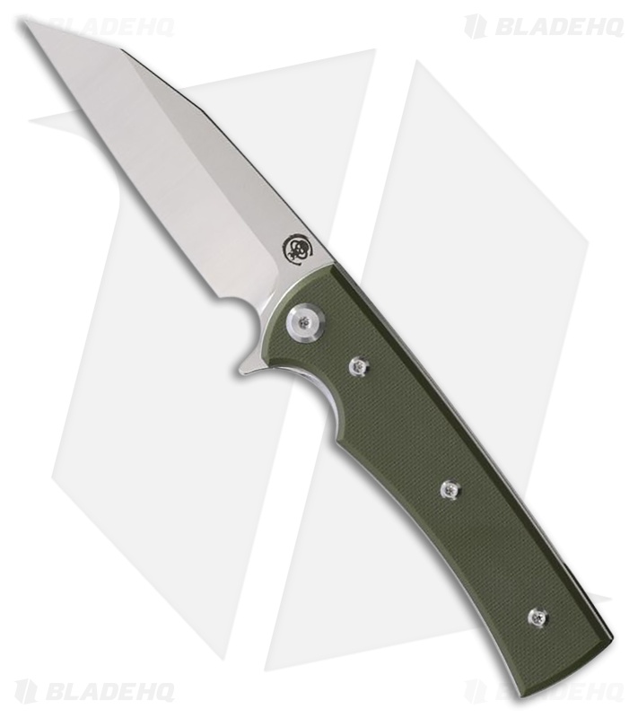 Chaves Knives Blue Label Sangre Street Knife Green G-10 (3.5" Satin)
