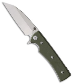 Chaves Knives Blue Label Sangre Street Knife Green G-10 (3.5" Satin)