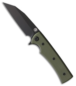 Chaves Knives Blue Label Sangre Street Knife Green G-10 (3.5" Black PVD)