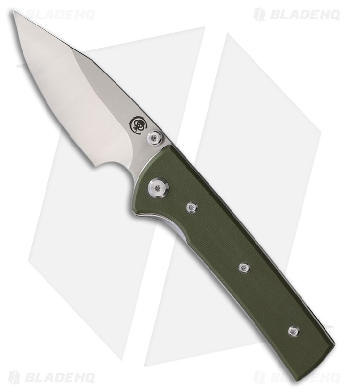 Chaves Knives Blue Label Scapegoat Street Knife Green G-10 (3.5" Satin)