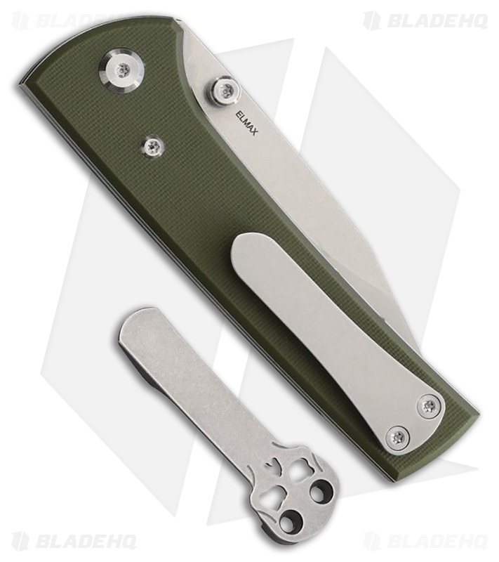 Chaves Knives Blue Label Scapegoat Street Knife Green G-10 (3.5" Satin)