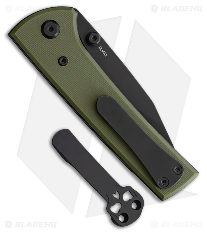 Chaves Knives Scapegoat 229 Spearpoint Green G10 (4.00"Black)