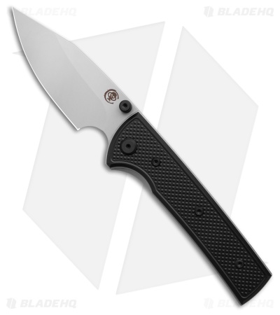 Chaves Blue Label Scapegoat Street Knife Knurled Al/Black Ti (3.5" SW)
