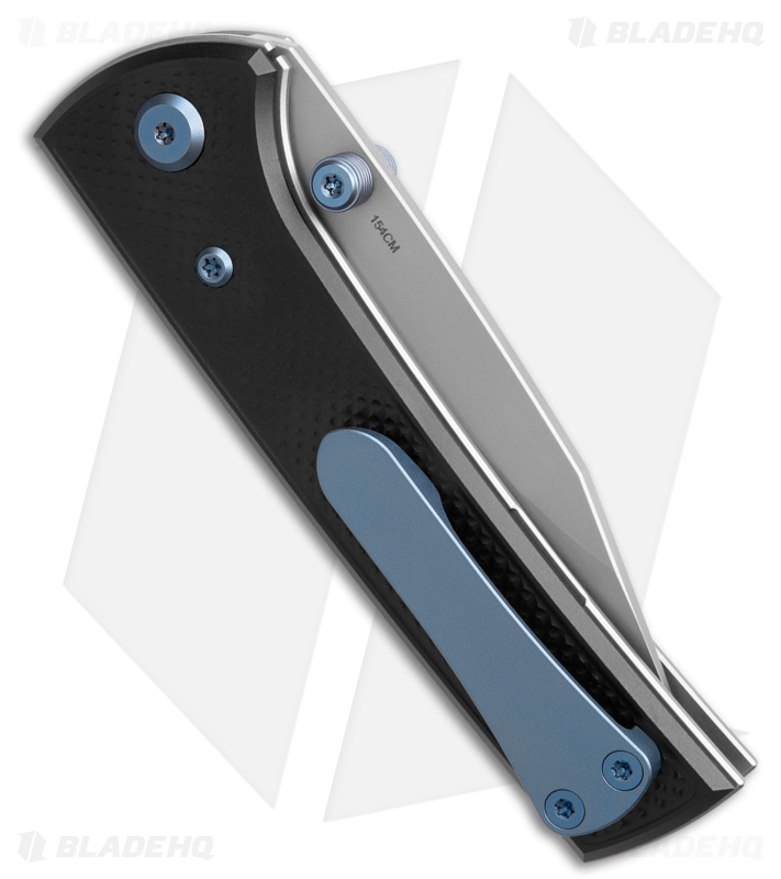 Chaves Blue Label Scapegoat Street Knife Knurled Al/Blue Ti (3.5" SW)