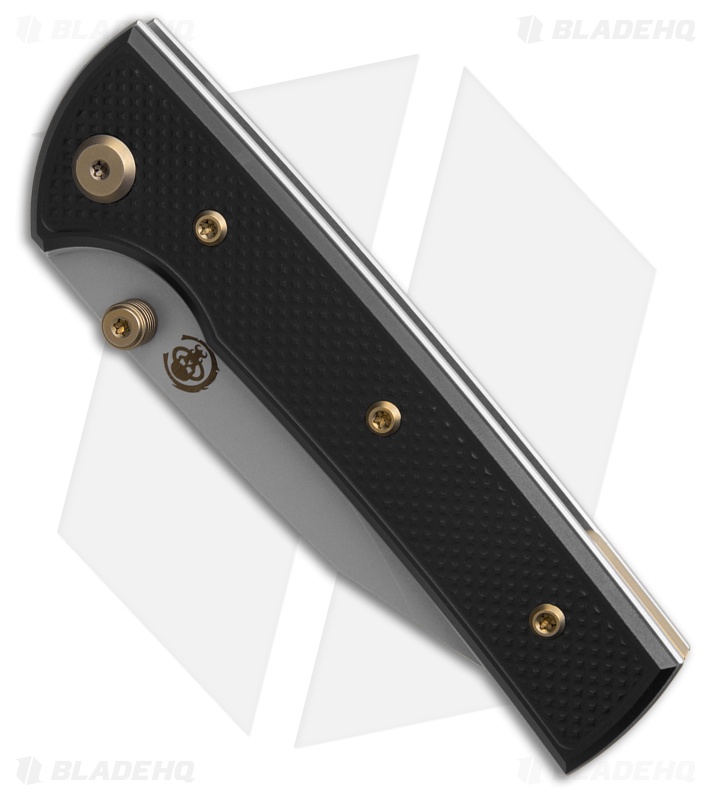 Chaves Blue Label Scapegoat Street Knife Knurled Al/Bronze Ti (3.5" SW)