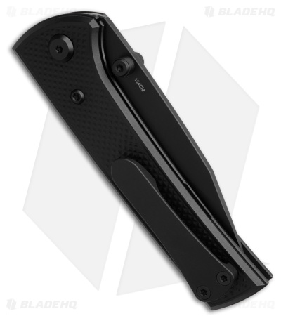 Chaves Blue Label Scapegoat Street Knife Knurled Black Al/Black Ti (3.5" PVD)