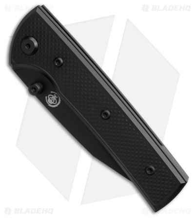 Chaves Blue Label Scapegoat Street Knife Knurled Black Al/Black Ti (3.5" PVD)