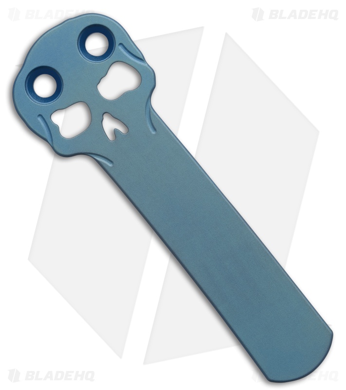Chaves Redencion 229 Blue Label Tanto Knife Knurled Al/Blue Ti (3.6" SW)