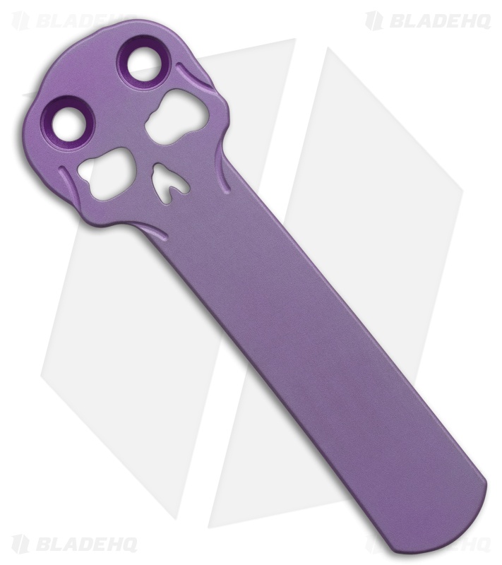 Chaves Blue Label Scapegoat Street Knife Knurled Black Al/Purple Ti (3.5" PVD)