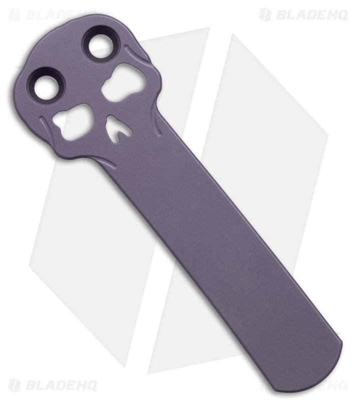 Chaves Blue Label Scapegoat Street Knife Knurled Black Al/Purple Ti (3.5" SW)