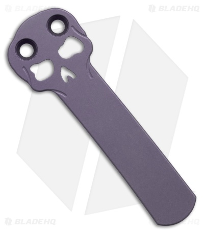Chaves Blue Label Scapegoat Street Knife Knurled Black Al/Purple Ti (3.5" SW)