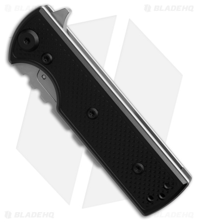 Chaves CHUB Flipper Blue Label Knife Black Knurled Al/Black Ti (1" Utility)