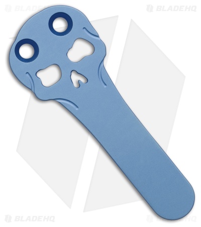 Chaves CHUB Flipper Blue Label Knife SW Knurled Al/Blue Ti (1" Utility)