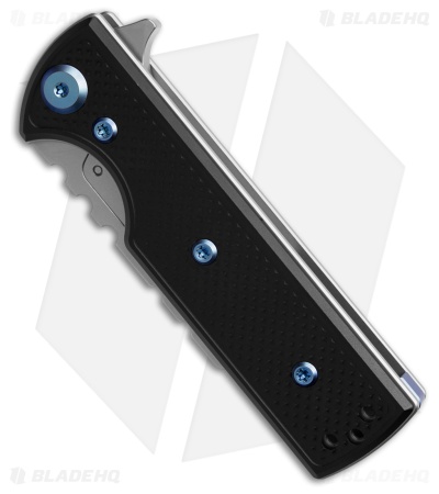 Chaves CHUB Flipper Blue Label Knife SW Knurled Al/Blue Ti (1" Utility)