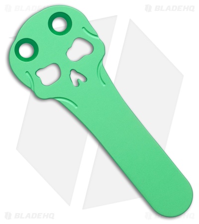 Chaves CHUB Flipper Blue Label Knife SW Knurled Al/Green Ti (1" Utility)