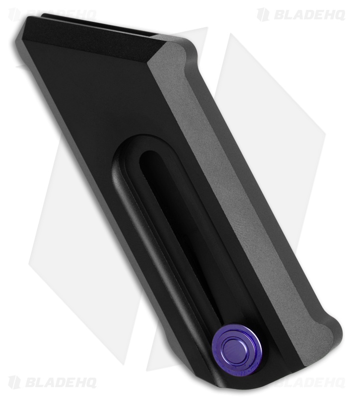 Chaves CHUB Slipper Blue Label Knife Black Aluminum/Purple Ti (1" Utility)