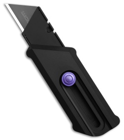 Chaves CHUB Slipper Blue Label Knife Black Aluminum/Purple Ti (1" Utility)