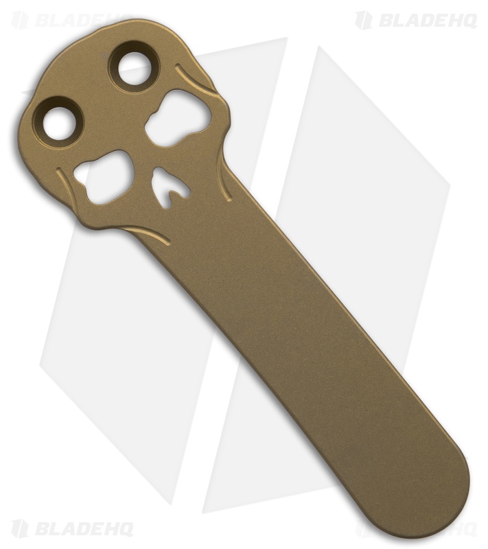 Chaves Knives Blue Label Liberation 229 DP Knife Knurled Al/Bronze Ti (3.5" SW)