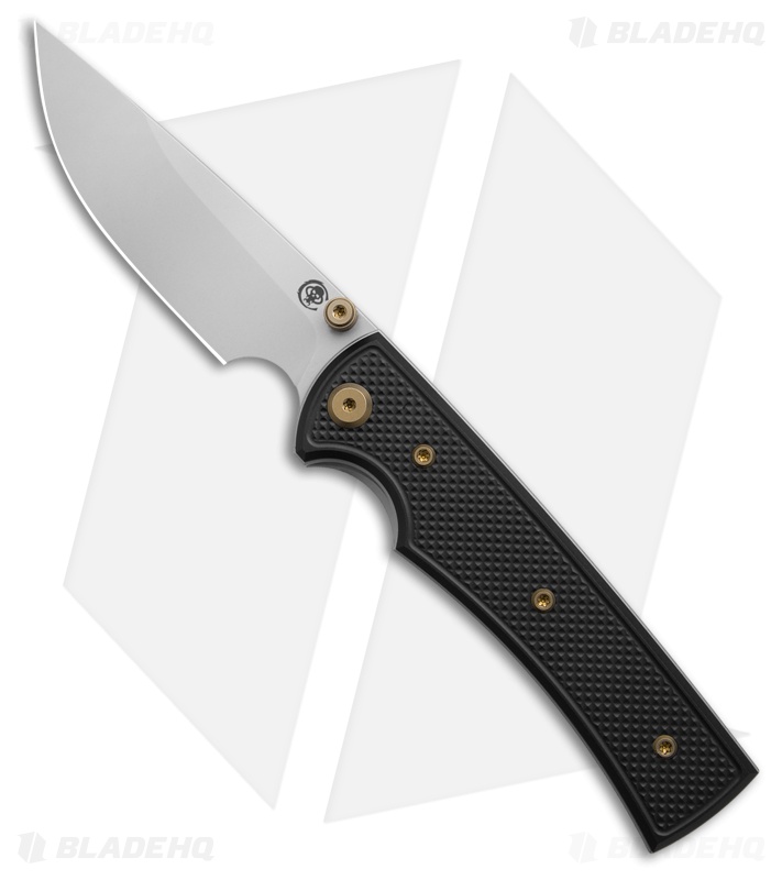 Chaves Knives Blue Label Liberation 229 DP Knife Knurled Al/Bronze Ti (3.5" SW)