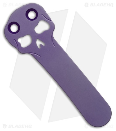 Chaves Knives Blue Label Liberation 229 DP Knife Knurled Al/ Purple Ti (3.5" SW)