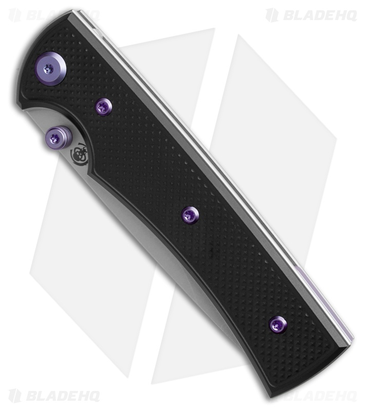 Chaves Knives Blue Label Liberation 229 DP Knife Knurled Al/ Purple Ti (3.5" SW)