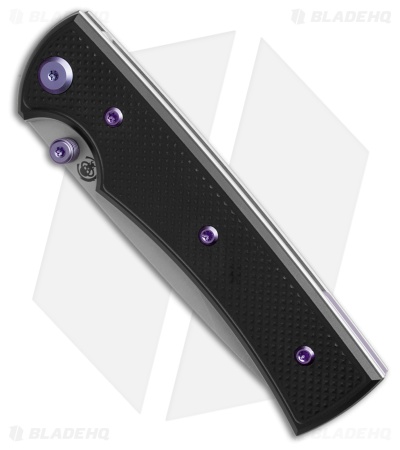 Chaves Knives Blue Label Liberation 229 DP Knife Knurled Al/ Purple Ti (3.5" SW)