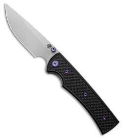 Chaves Knives Blue Label Liberation 229 DP Knife Knurled Al/ Purple Ti (3.5" SW)
