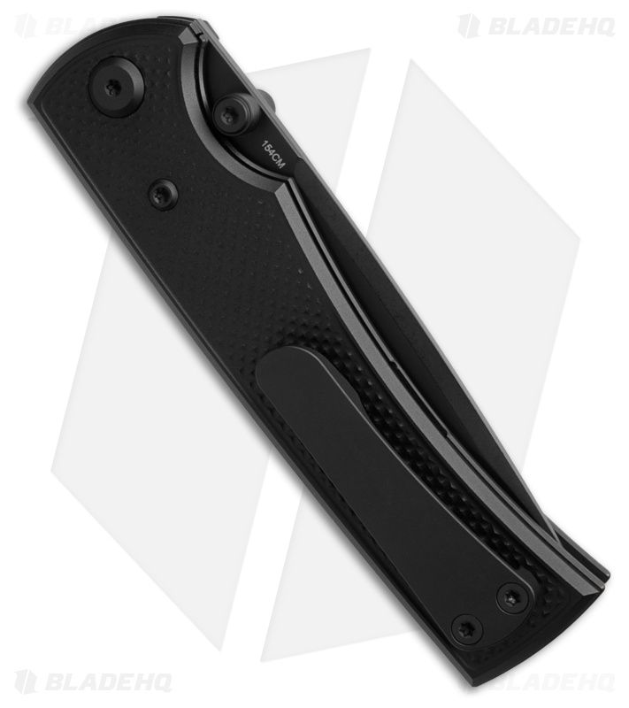 Chaves Knives Blue Label Liberation 229 Tanto Knife Knurled Al/BLK Ti (3.5" BLK)