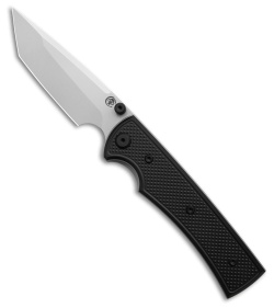 Chaves Knives Blue Label Liberation 229 Tanto Knife Knurled Al/BLK Ti (3.5" SW)