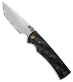 Chaves Knives Blue Label Liberation 229 Tanto Knife Knurled Al/BRZ Ti (3.5" SW)