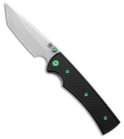 Chaves Knives Blue Label Liberation 229 Tanto Knife Knurled Al/GRN Ti (3.5" SW)