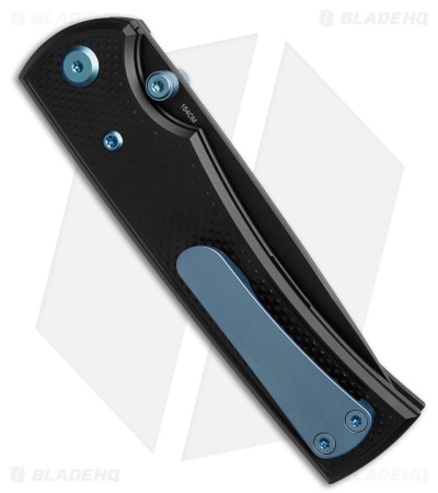 Chaves Knives Blue Label Liberation 229 Tanto Knife Knurled/Blue Ti (3.5" BLK)