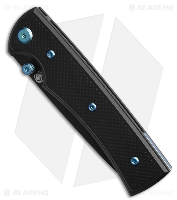 Chaves Knives Blue Label Liberation 229 Tanto Knife Knurled/Blue Ti (3.5" BLK)
