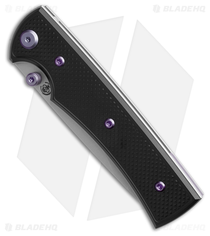 Chaves Knives Blue Label Liberation 229 Tanto Knife Knurled/Purple Ti (3.5" SW)
