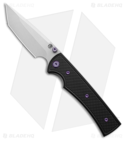 Chaves Knives Blue Label Liberation 229 Tanto Knife Knurled/Purple Ti (3.5" SW)