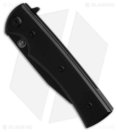 Chaves Knives Blue Label Sangre Street Knife Black Al/Black Ti (3.5" Black)