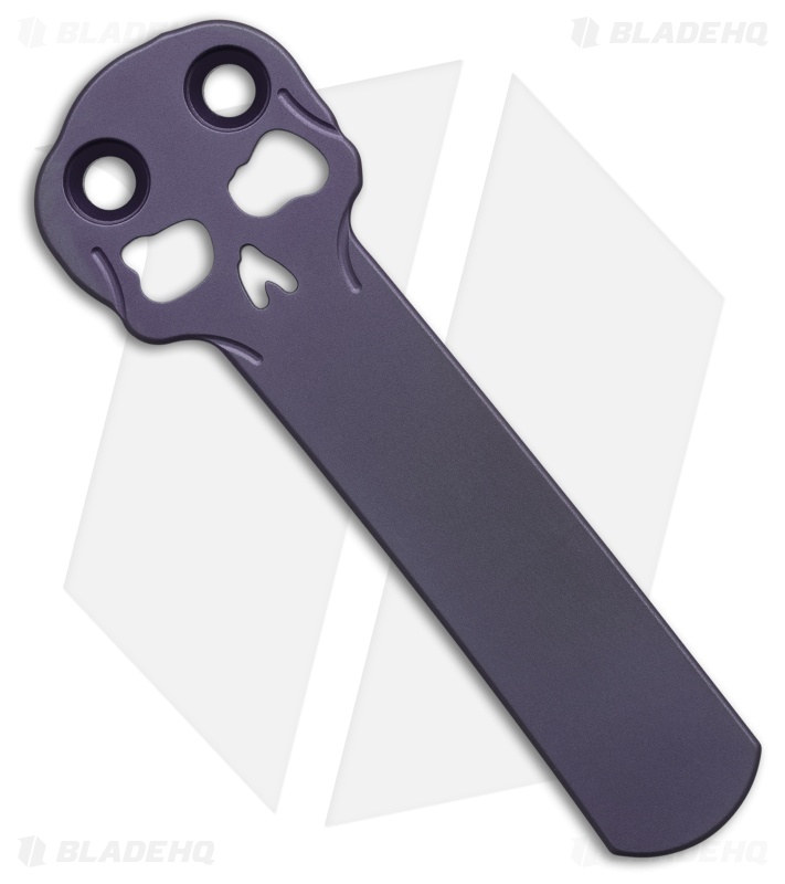 Chaves Knives Blue Label Scapegoat 229 Knife Knurled PVD Al/Purple Ti (4" PVD)