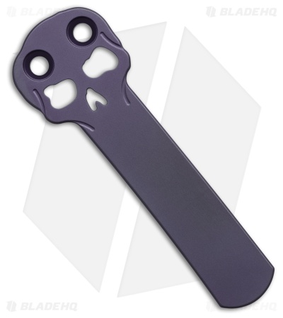 Chaves Knives Blue Label Scapegoat 229 Knife Knurled PVD Al/Purple Ti (4" PVD)