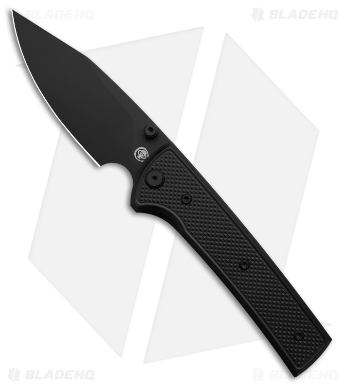 Chaves Knives Blue Label Scapegoat 229 Knife Knurled PVD Al/Black Ti (3.6" PVD)